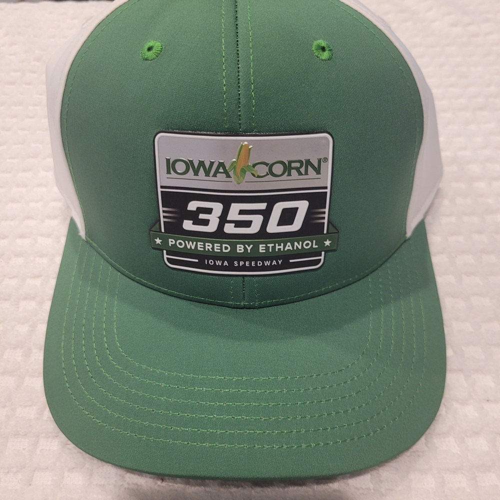 Nascar Iowa Corn 350 Green and White Cap
